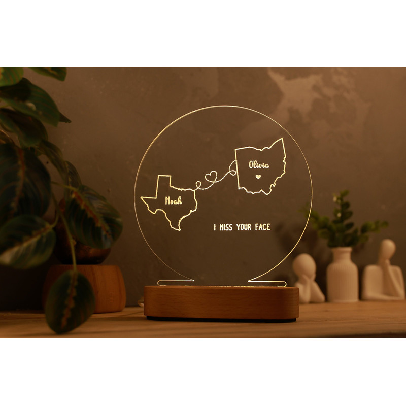 Personalized Long Distance Gift - Gift for Family - Miss You Gift - Custom Night Light - Family Gift - Grandma Nana Gifts - Gift to Students.jpg