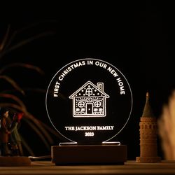 personalized night light, home decor, wedding gift ideas