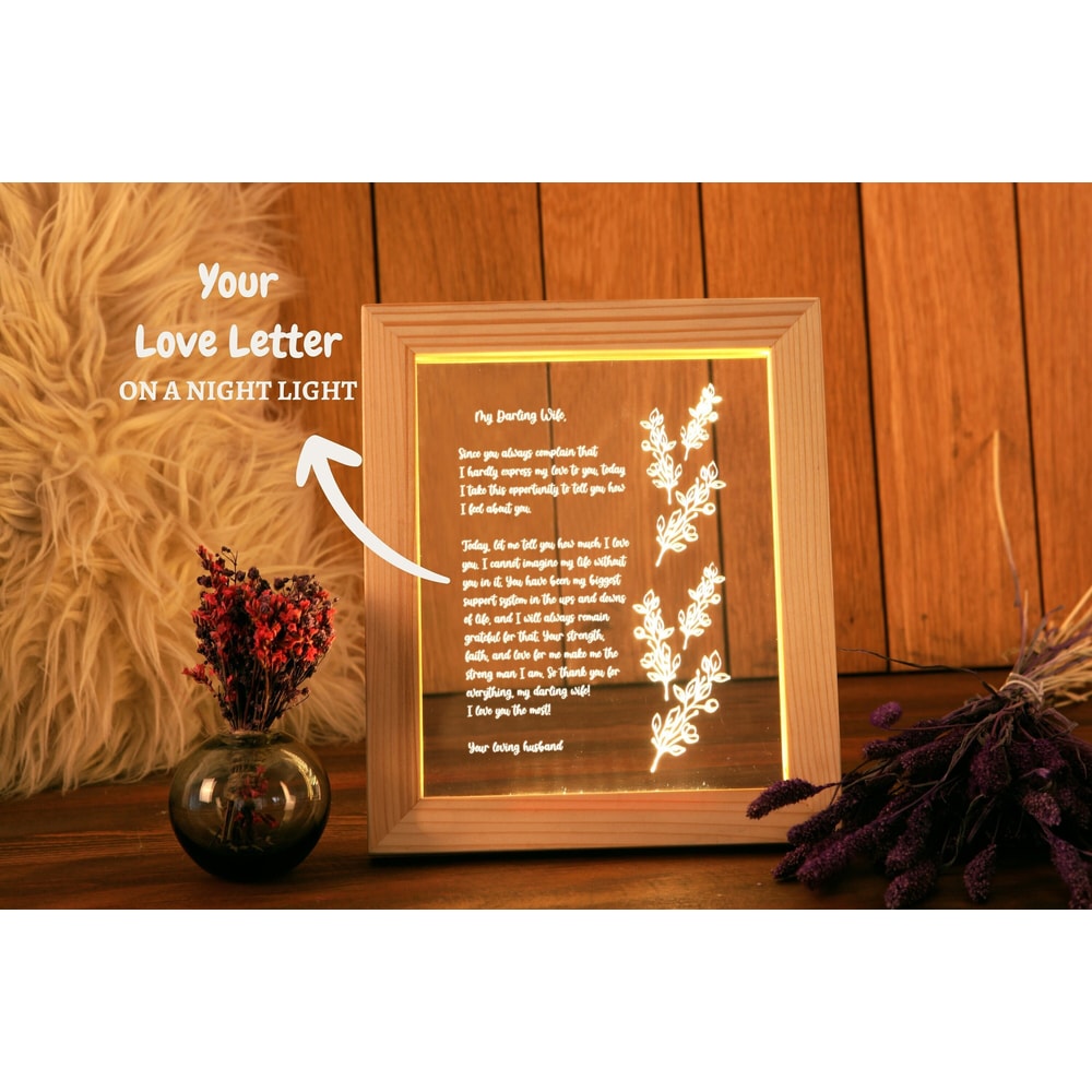 Personalized Valentines Day Gift for Her - Custom Love Letter - 1st Anniversary for Her - Anniversary Gift - Romantic Gift - Girlfriend Gift.jpg