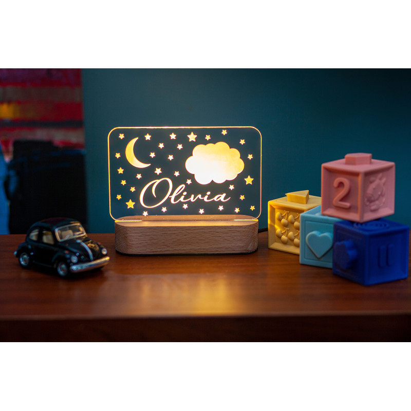 Toddler Newborn Night Light - Name Light for kids - 1st Birthday Gifts - New Mom Gifts - New Baby Gifts - Nursery Decor - Kids Room Bedside.jpg