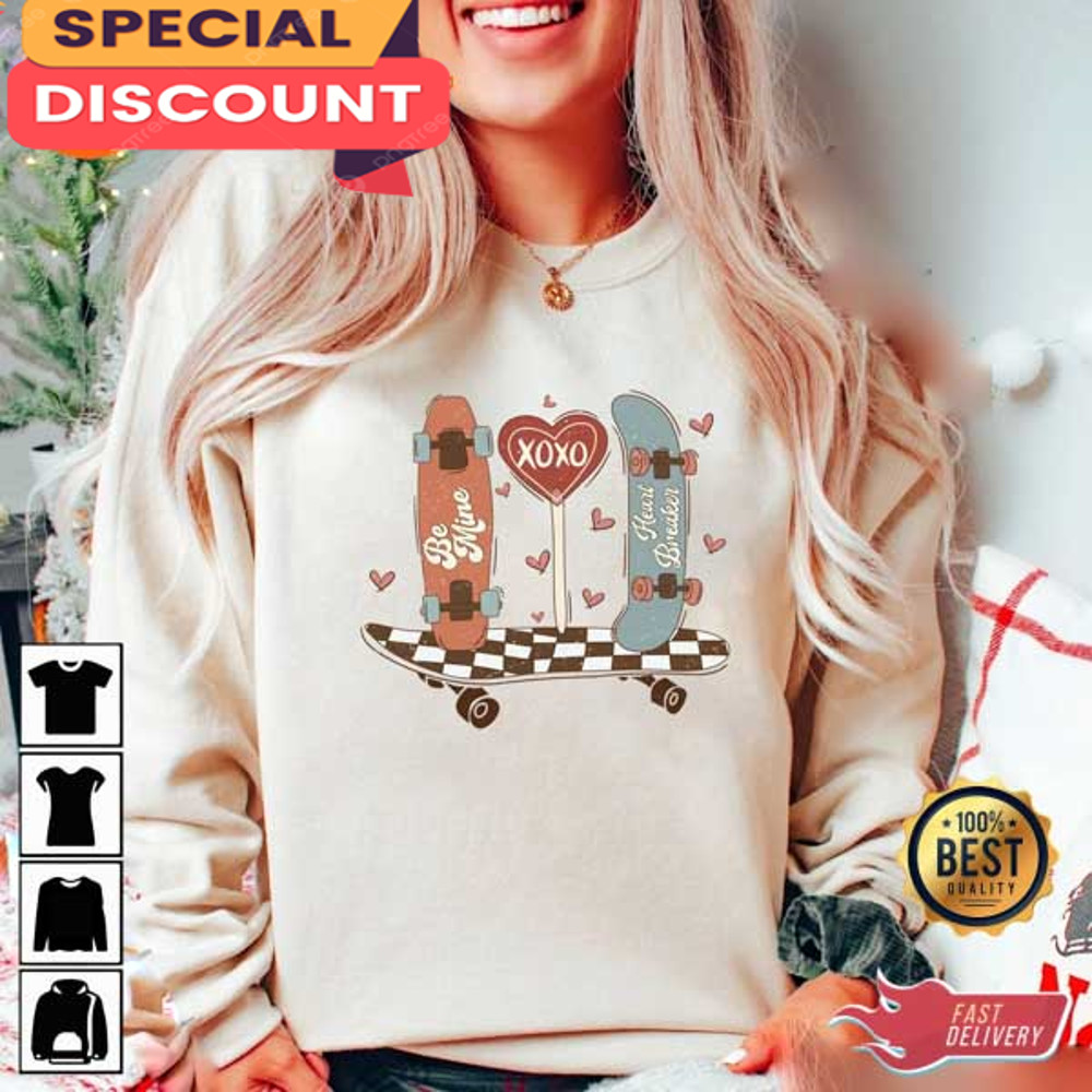 Be Mind XOXO Funny Valentines Day Love Vibes Sweatshirt.jpg