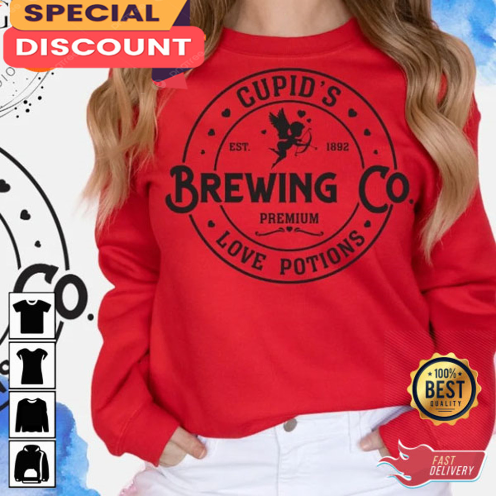 Cupids Brewing Company Valentine's Day Unisex Graphic Shirt.jpg