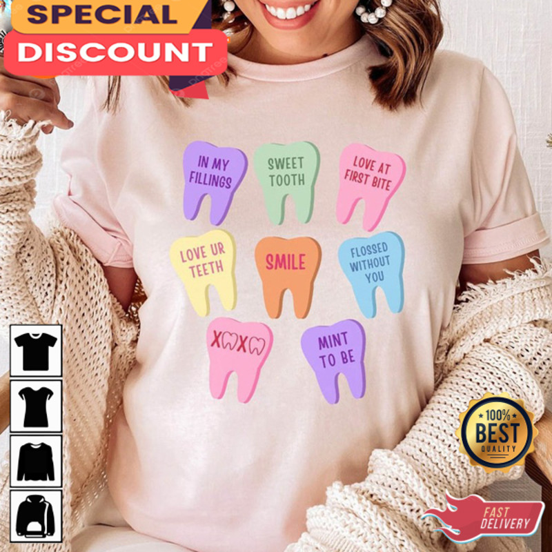 Dentist Happy Women Valentines Day Dentist Unisex T-Shirt.jpg