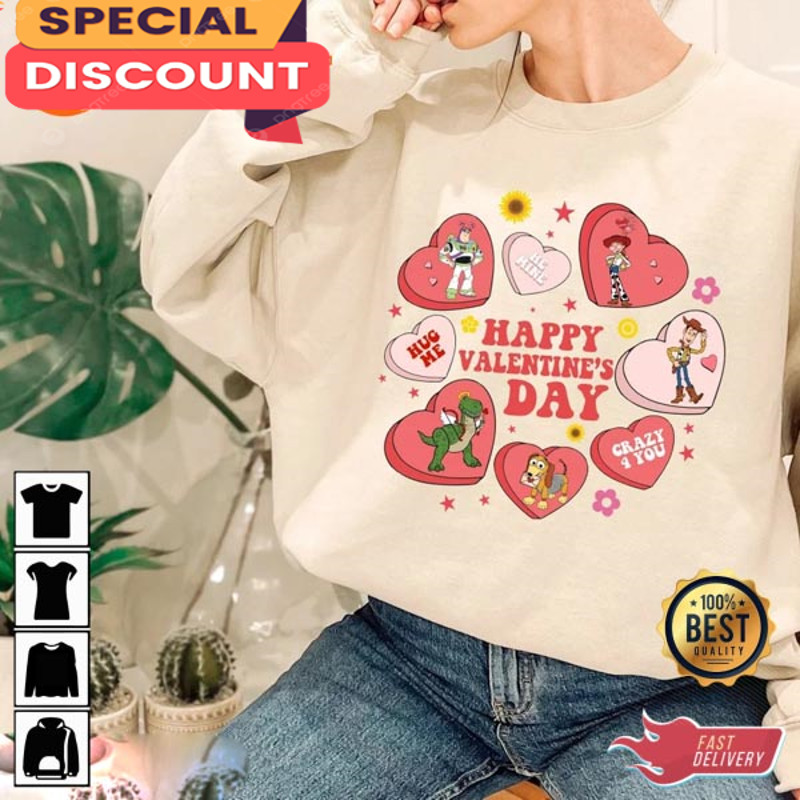 Disney Happy Valentine's Day Pixar Toy Story Valentine Sweatshirt.jpg