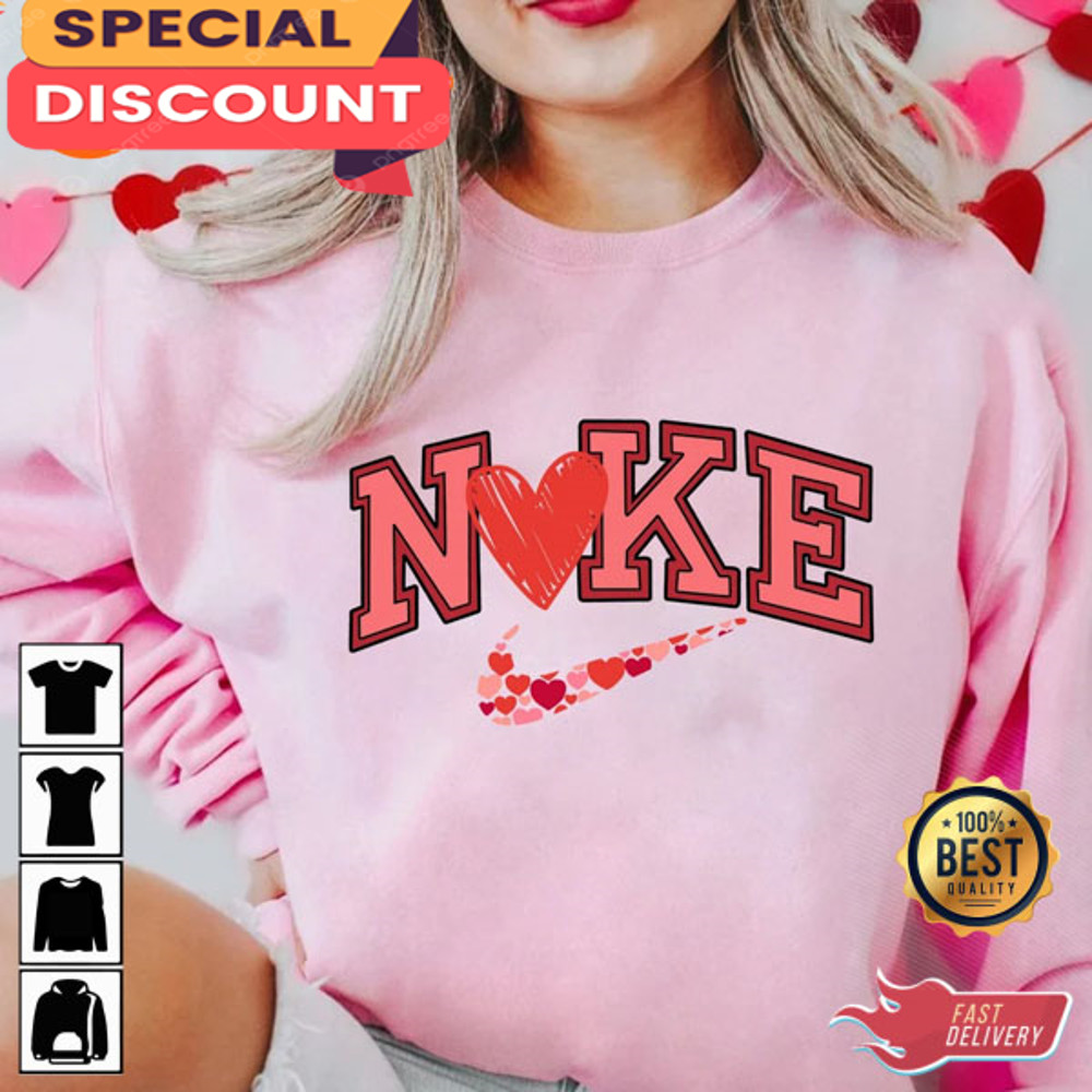Heart Valentine's Day N1KE Cute Valentine's Day Gift For Valentines Sweatshirt.jpg