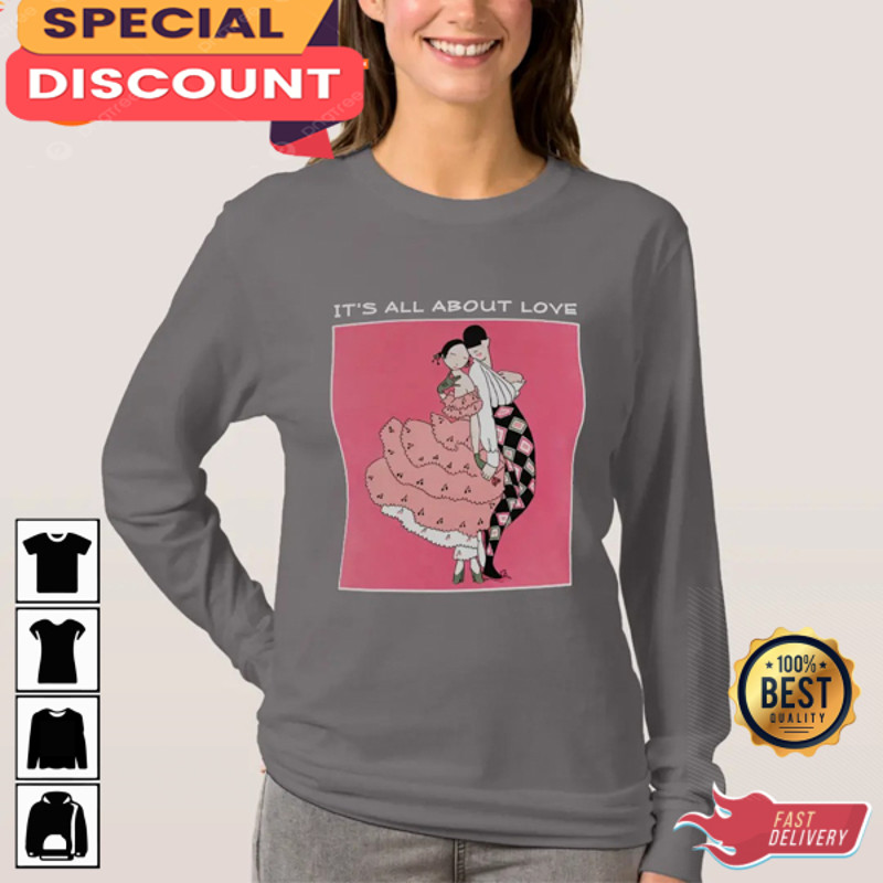 It's All About Love Dancing Valentine's Day Gift Unisex T-Shirt.jpg