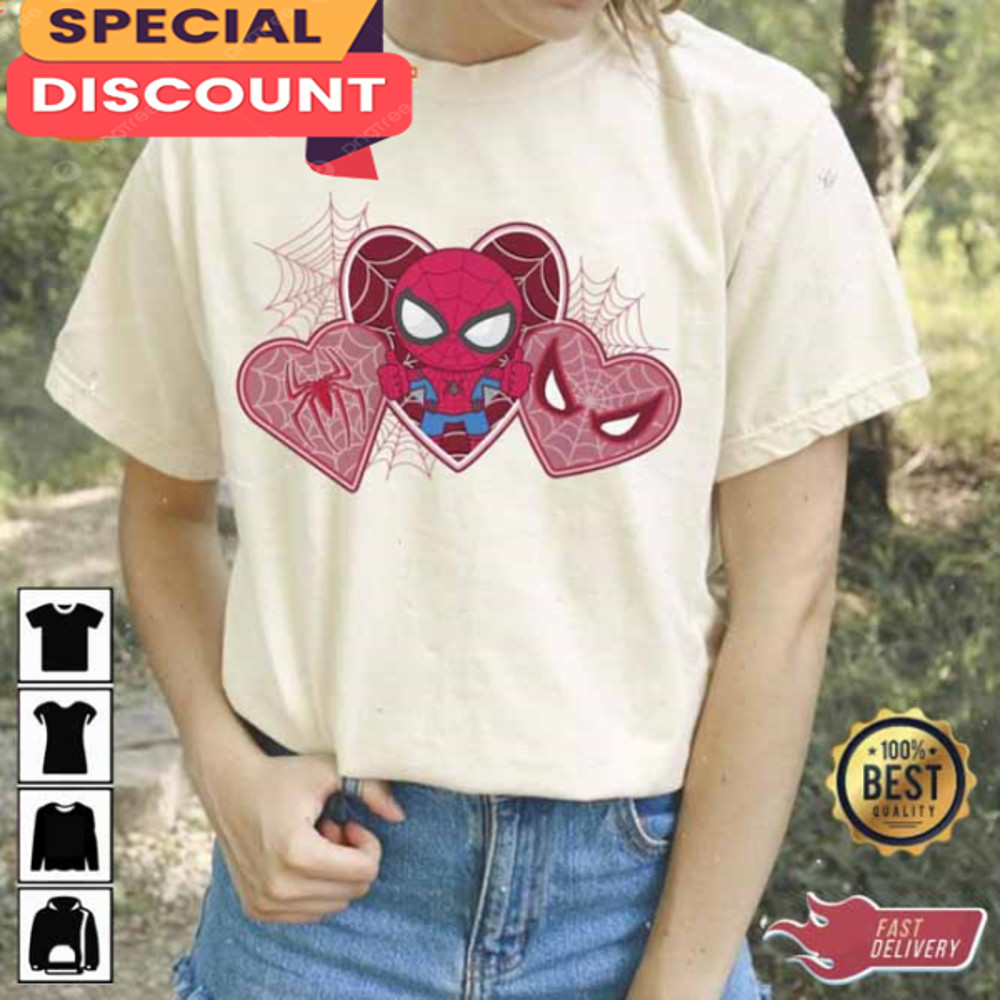 Love Spiderman Hearts Valentine Shirt.jpg