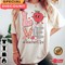 Love Teacher Valentine Day Gift Candy Conversation Hearts Leopard Print T-Shirt.jpg