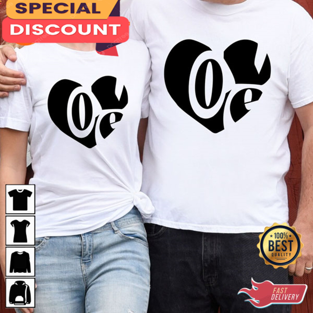 Love Valentines Day Couple Cute Heart Gift For Wife Unisex T-Shirt.jpg