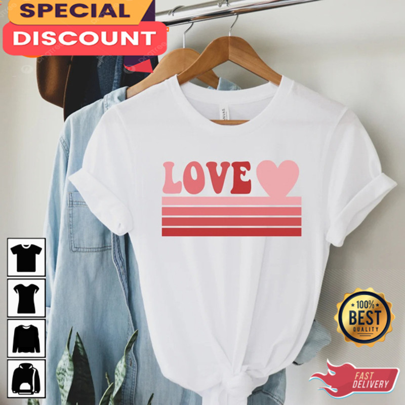 Love Women Valentines Day Heart Cute Love Vibe Unisex Sweatshirt.jpg
