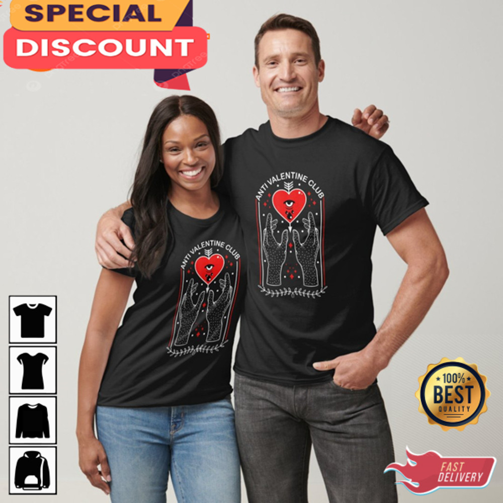 Occult Anti Happy Women Valentines Day Club Single Friend Witch T-Shirt.jpg