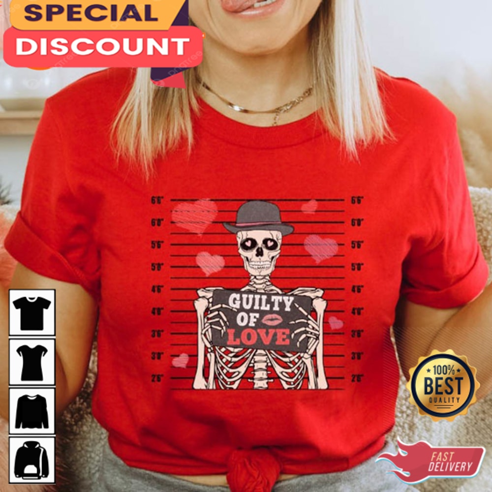 Skeleton Valentines Day Love Vibe Skull Funny Unisex T-Shirt.jpg