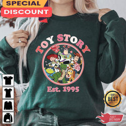 Toy Story Est 1995 Valentine Disney Pixar Toy Story Friends Sweatshirt, Gift For Her, Gift For Him, Lover Gift
