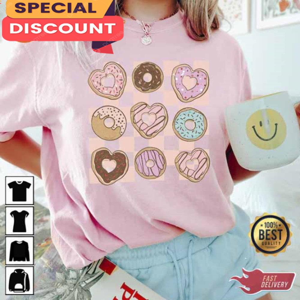 Valentine Donuts Lover Trending T-shirt.jpg