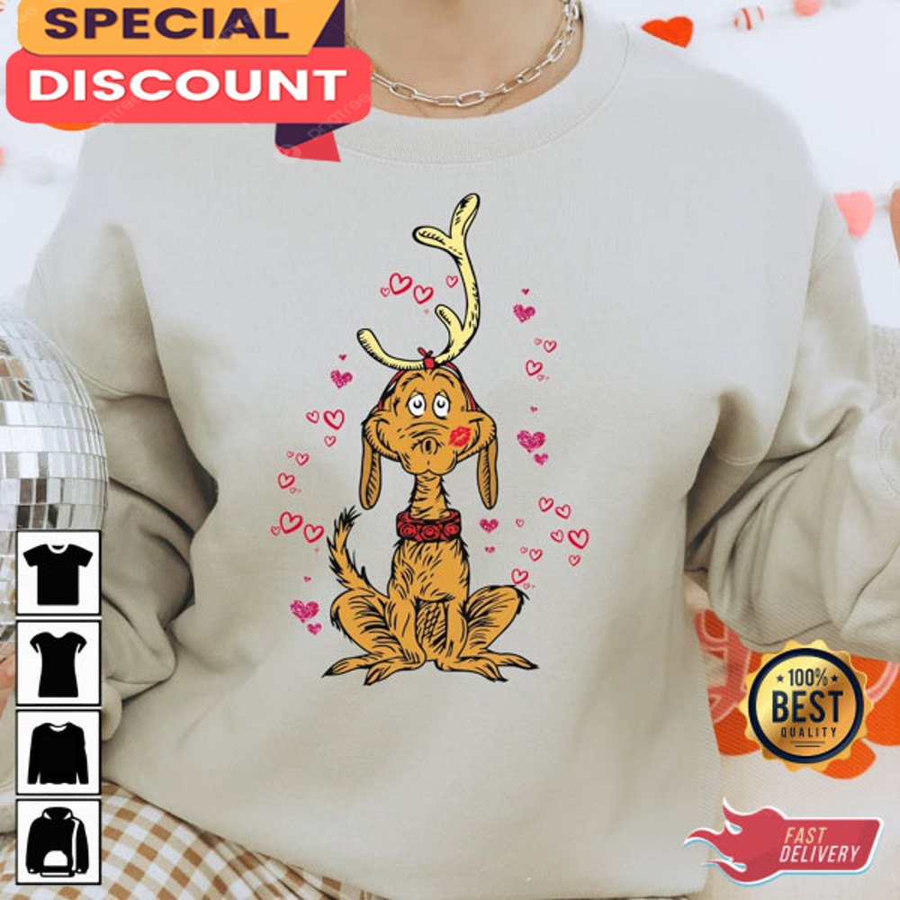 Valentine Grinch Dog Max Funny Valentine Dog Lover Gift Sweatshirt.jpg