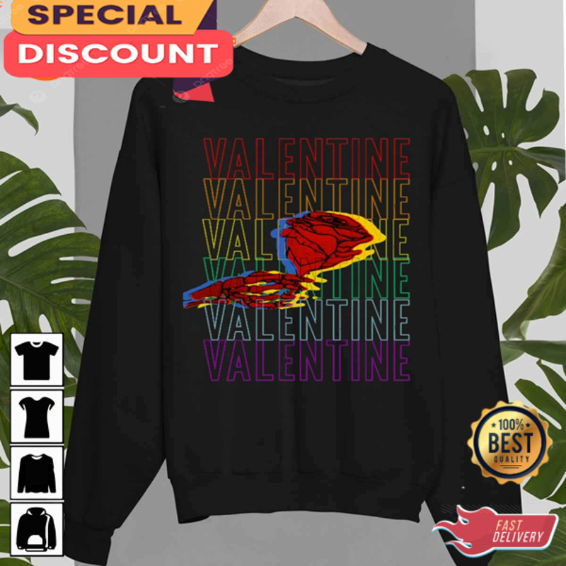 Valentines Day 5 Seconds Of Summer Rose Music Lover Gift Unisex Sweatshirt.jpg