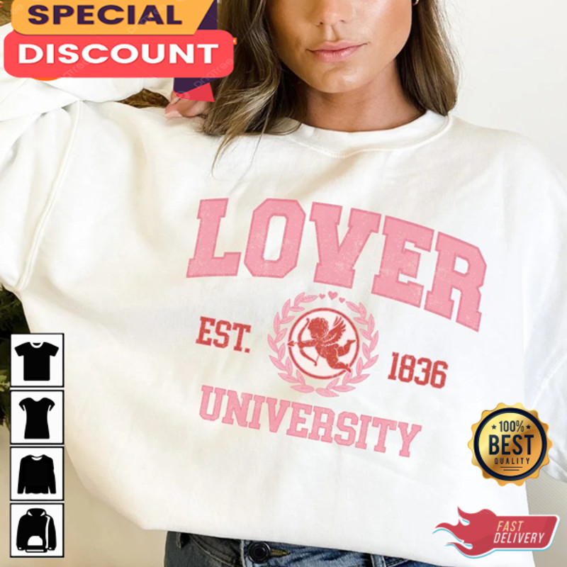 Valentines Lover University Happy Women Valentines Unisex T-Shirt.jpg