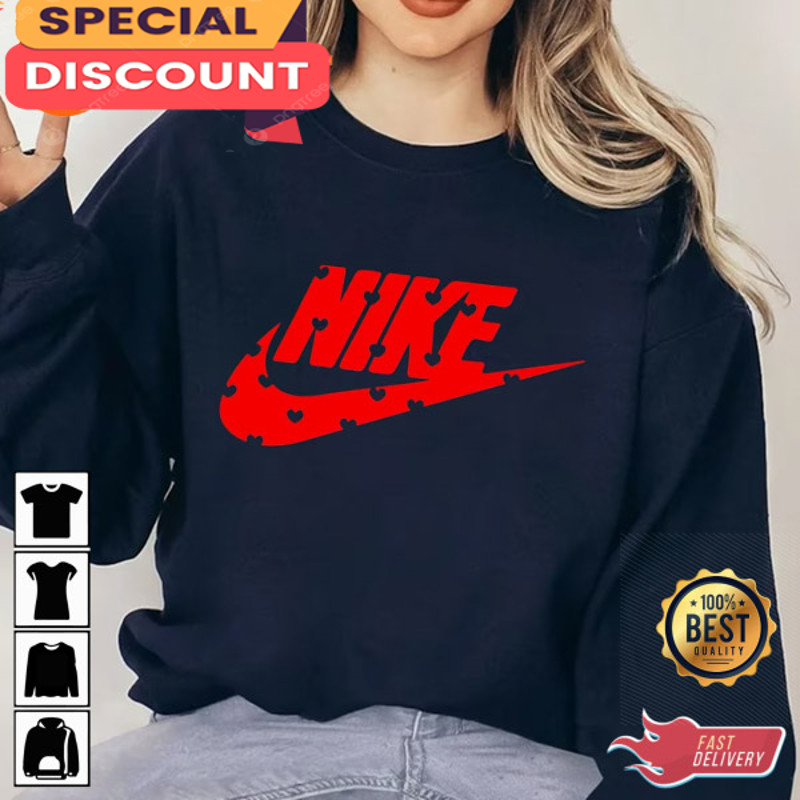 Valentines Swoosh Heart Valentine's Day N1KE Swoosh Cute Valentines Day Sweatshirt.jpg