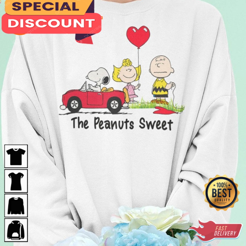 Vintage Snoopy Valentines Day Charlie Brown And Lucy Unisex Graphic Tee.jpg