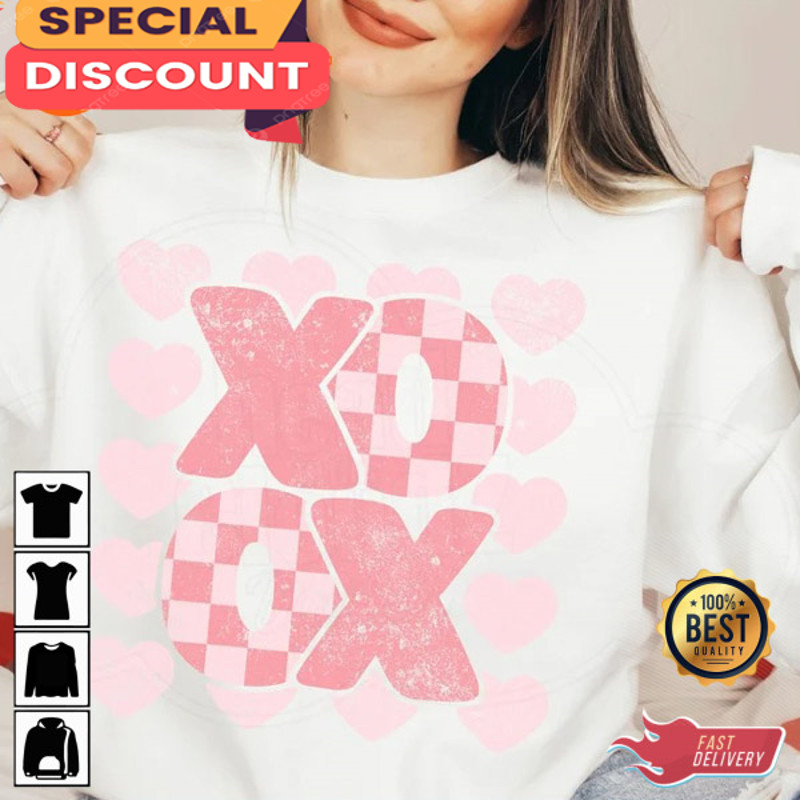 XoXo Valentine's Day Love Vibes Anniversary Cute Valentine Shirt.jpg