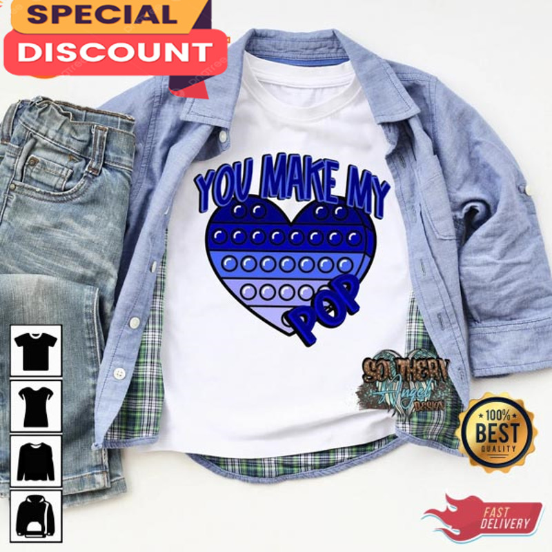 You Make My Heart Pop Toddler Boy Valentine Shirt.jpg
