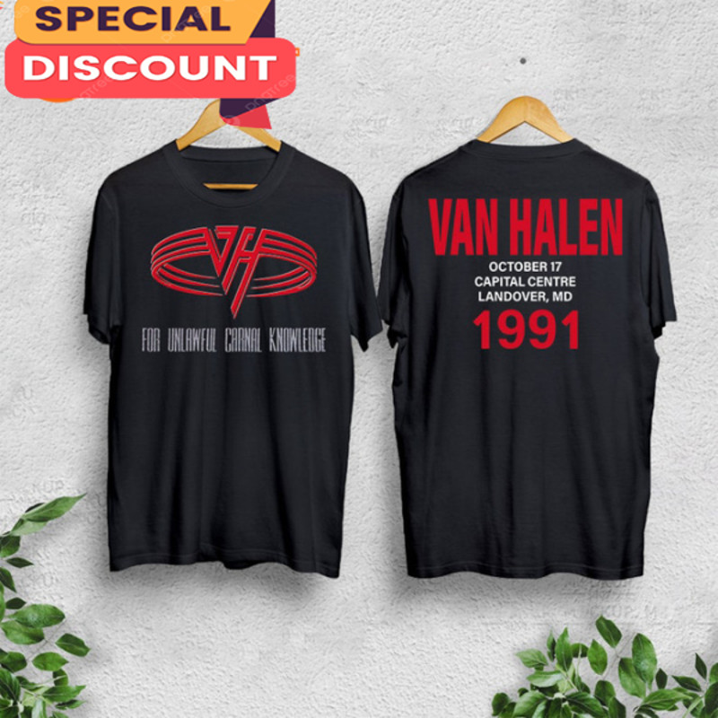1991 Van Halen For Unlawful Carnal Knowledge Van Halen Supporter Concert T-Shirt.jpg