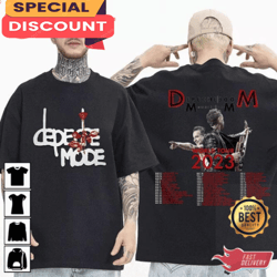 2023 depeche mode memento mori world tour 2 sides shirt, gift for fan, music tour shirt