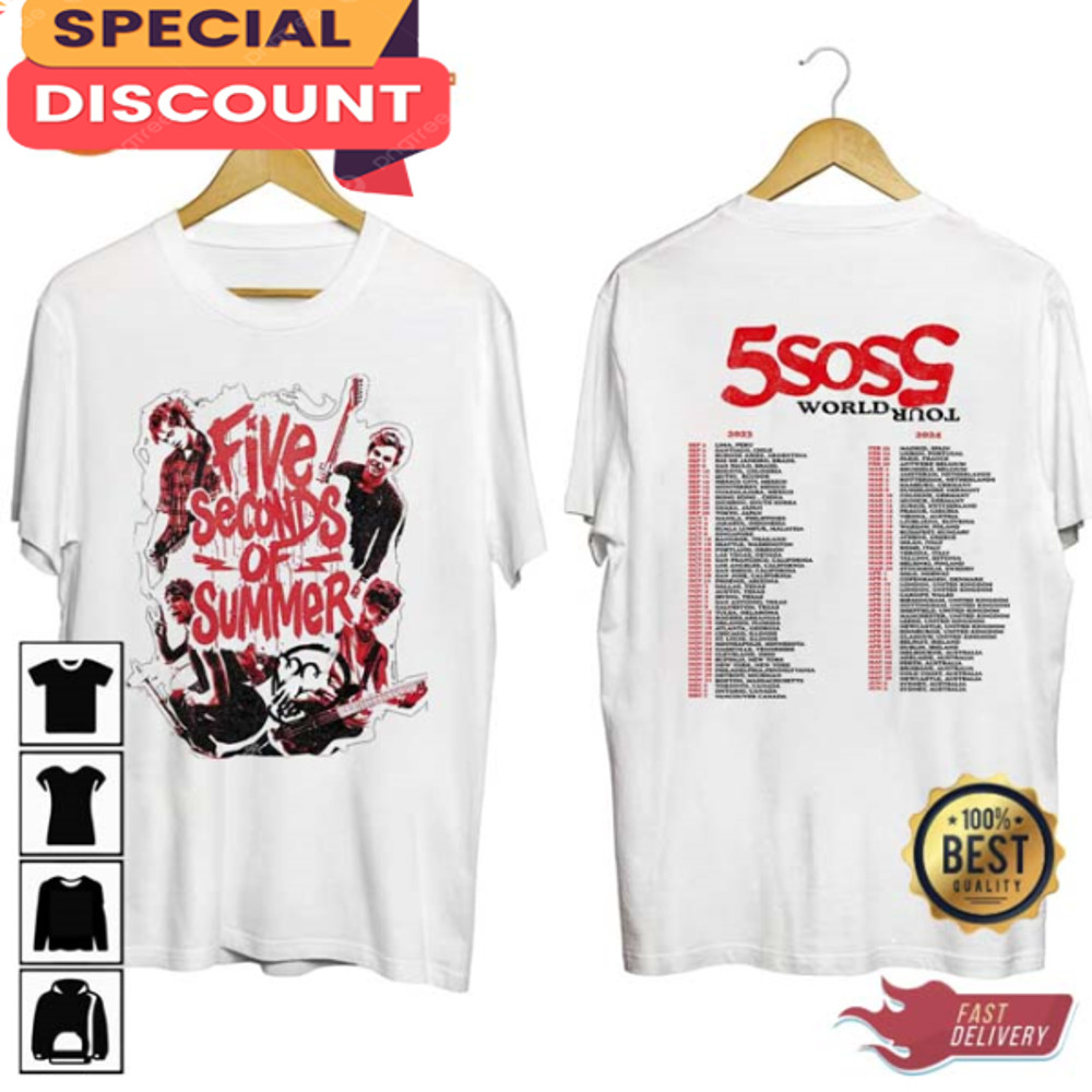 5 Seconds Of Summer World Tour 2023 2024 Shirt.jpg