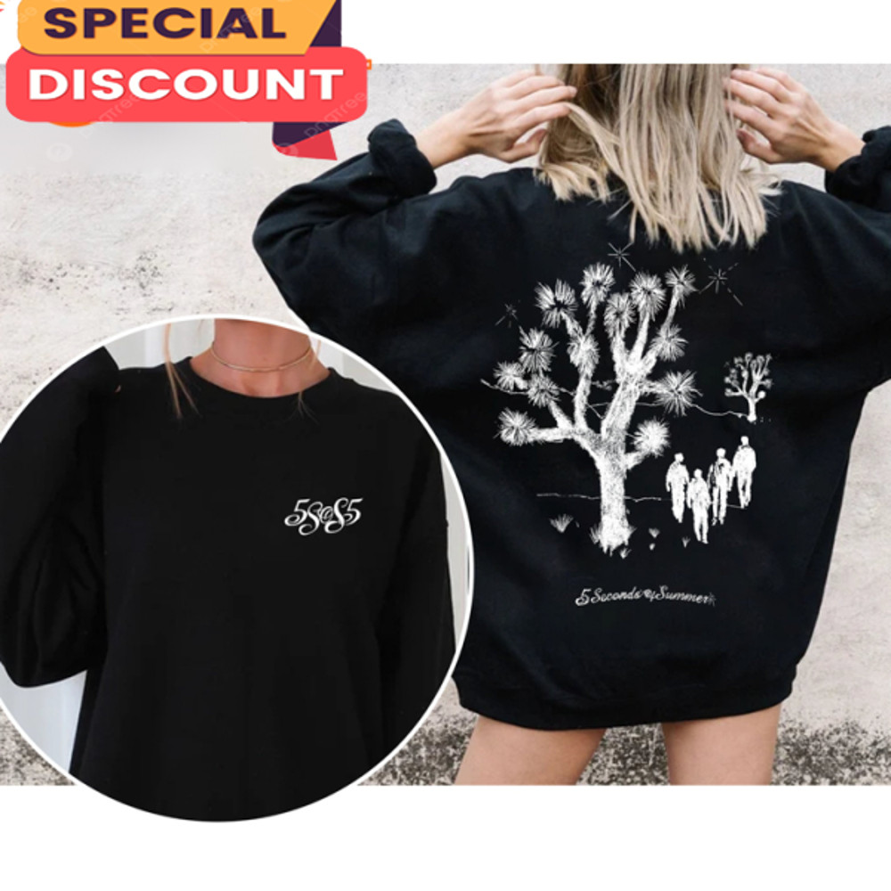 5SOS Starry Night 5 Seconds Of Summer Double Sided Sweatshirt.jpg
