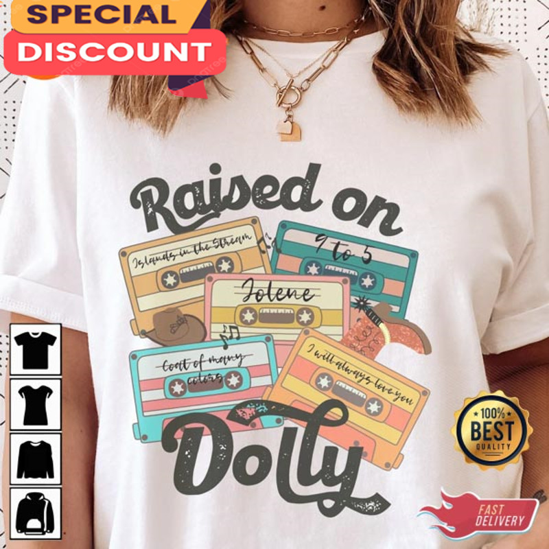 90s Country Dolly Cassette Tapes Country Music T-Shirt Design.jpg