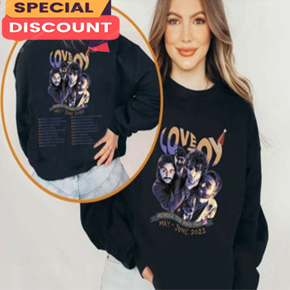 Across The Pond Tour 2023 Lovejoy Concert The Lazy Cat Shirt For Fans.jpg