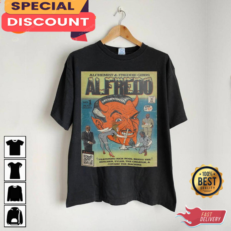 Alchemist Freddie Gibbs Alfredo Comic Art Book Retro Vintage T-Shirt.jpg