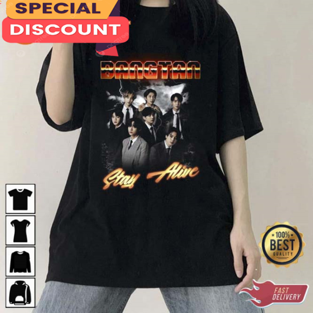 Bangtan Seven Boys BTS Stay Alive Vintage T-Shirt.jpg