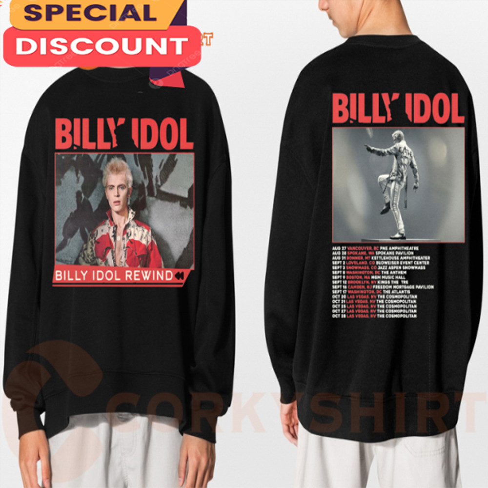Billy Idol Tour Dates 2023 Punk Rock Fan Sweatshirt.jpg