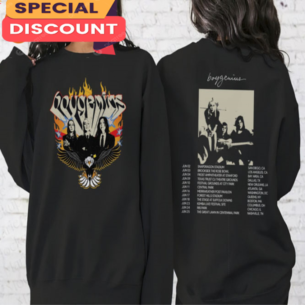 Boygenius Rock Band Tour 2023 Indie The Record Lover Hoodie.jpg