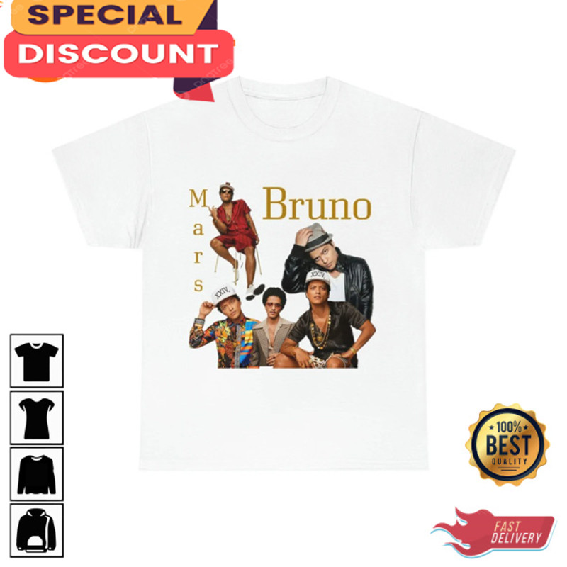 Bruno Mars Old School Music Artist Unisex Graphic Tee.jpg
