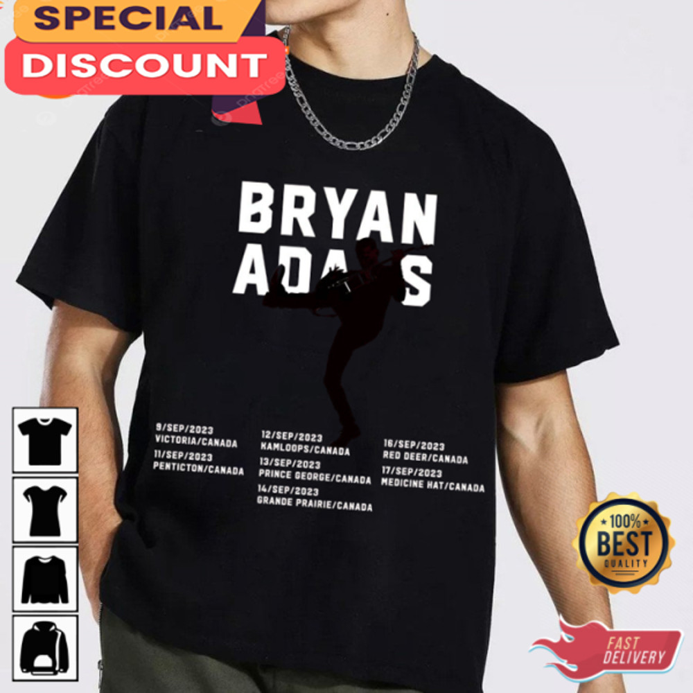 Bryan Adams Tour 2023 So Happy It Hearts Tour Dates T-shirt.jpg
