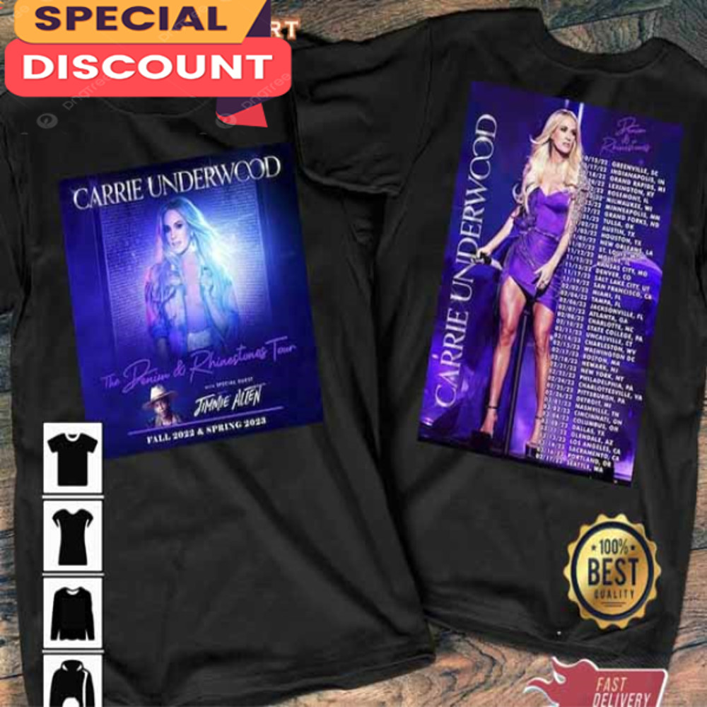 Carrie Underwood The Denim Rhinestones Tour 2022 - 2023 Shirt.jpg