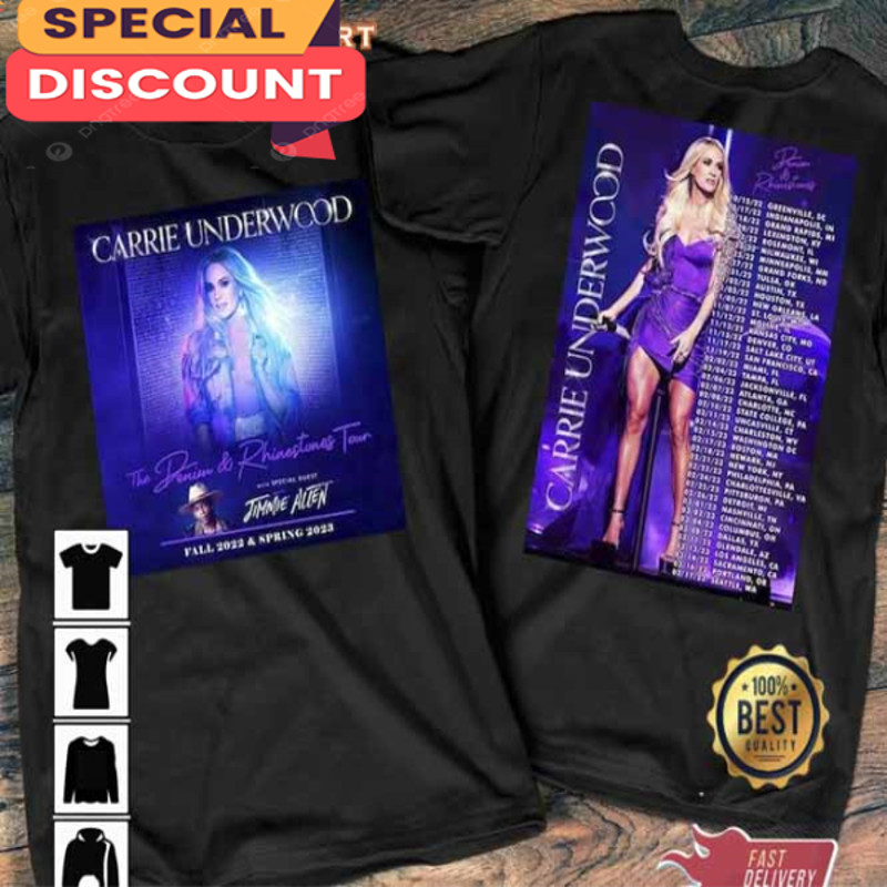 Carrie Underwood The Denim Rhinestones Tour 2022 - 2023 Shirt.jpg