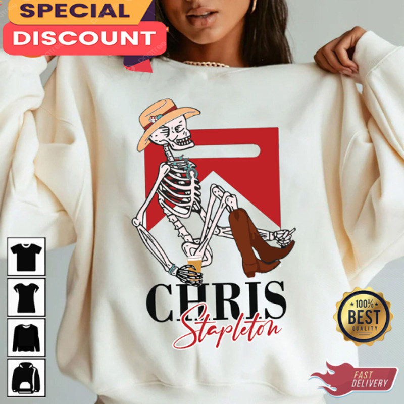 Chris Stapleton Skeleton Millionaire From A Room Country Music Fanwear Unisex Sweatshirt.jpg