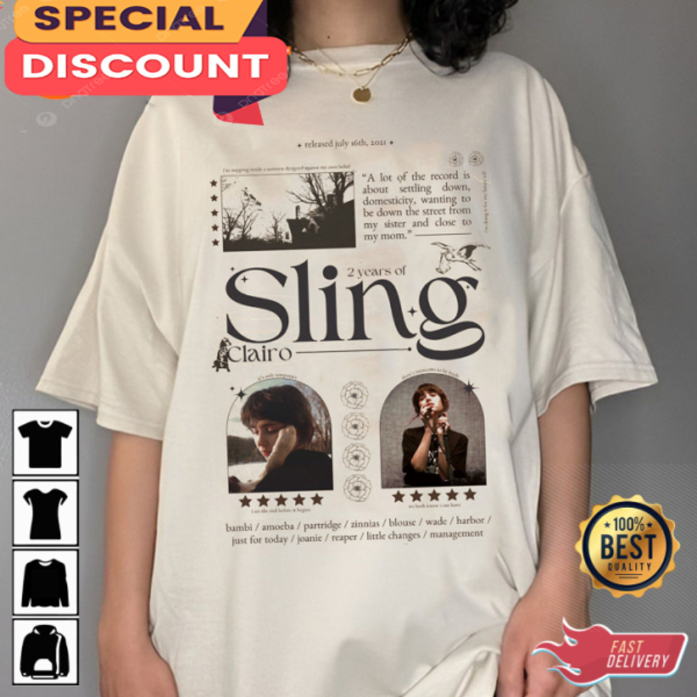 Clairo Sling Album 70s Singer Old Soul Music Trendy T-Shirt.jpg