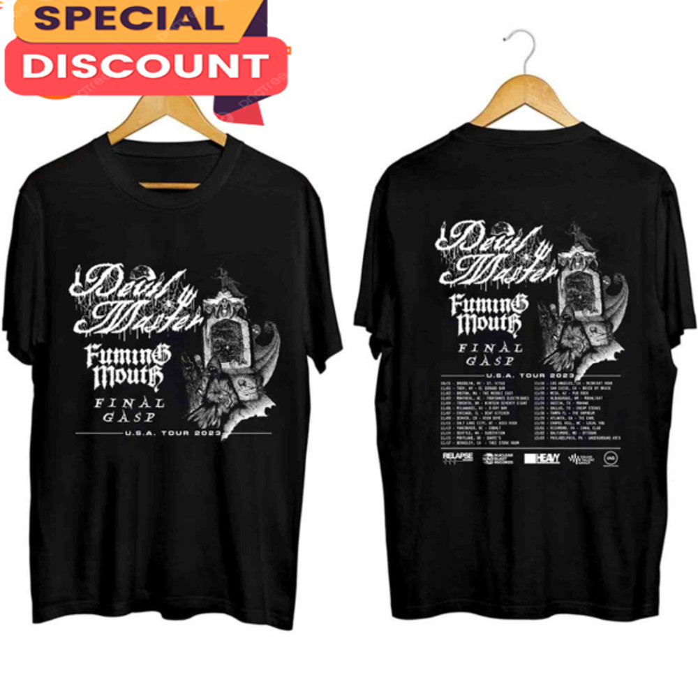 Devil Master Tour 2023 With Fuming Mouth And Final Gasp T-shirt.jpg