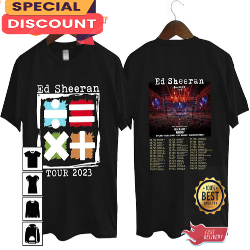 Ed Sheeran 2023 Concert Tour 2 Sides T Shirt.jpg