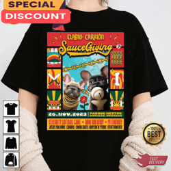 eladio carrion tour 2023 sauce giving shirt, gift for fan, music tour shirt