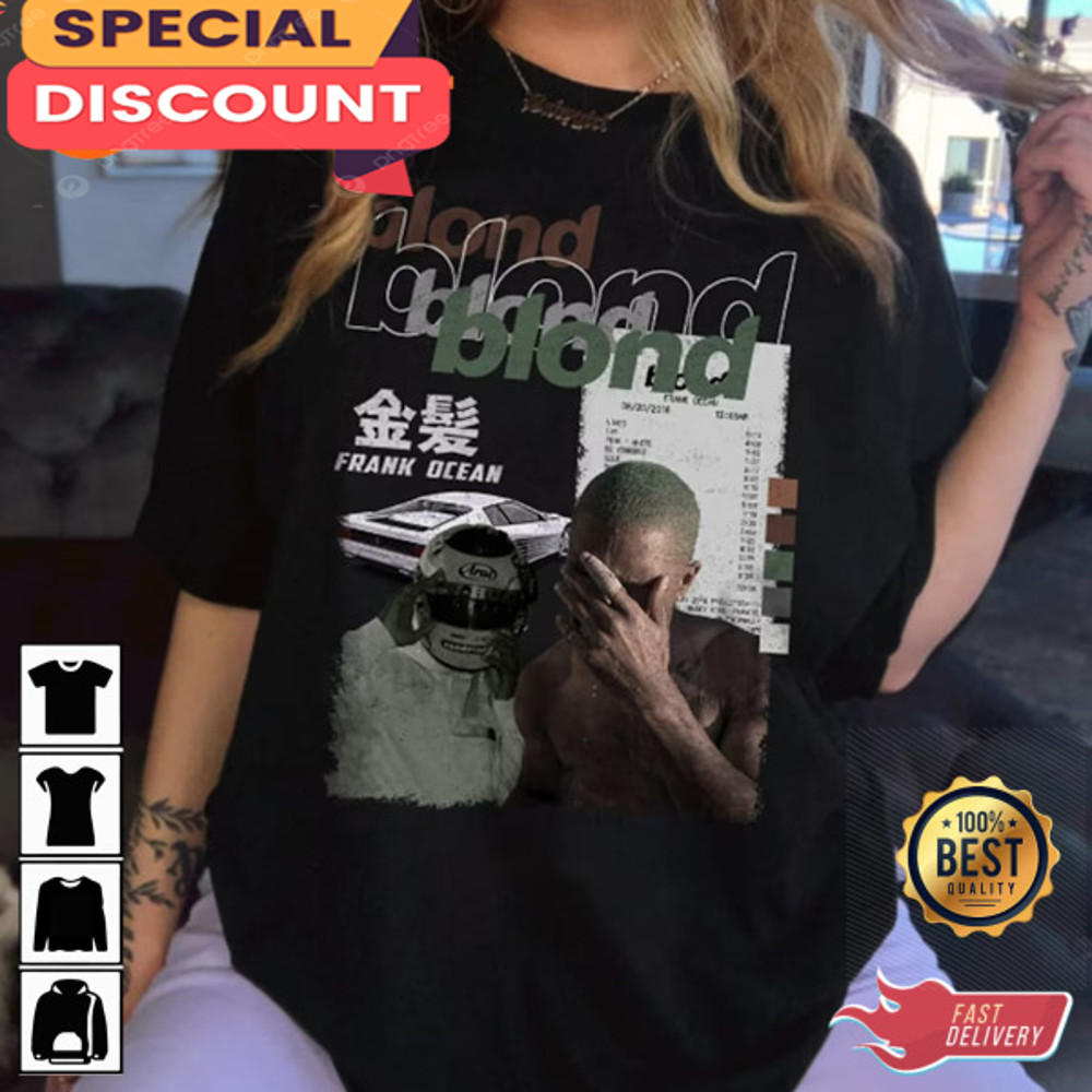 Frank Ocean Blond Album Cover Vintage Graphic T-Shirt.jpg