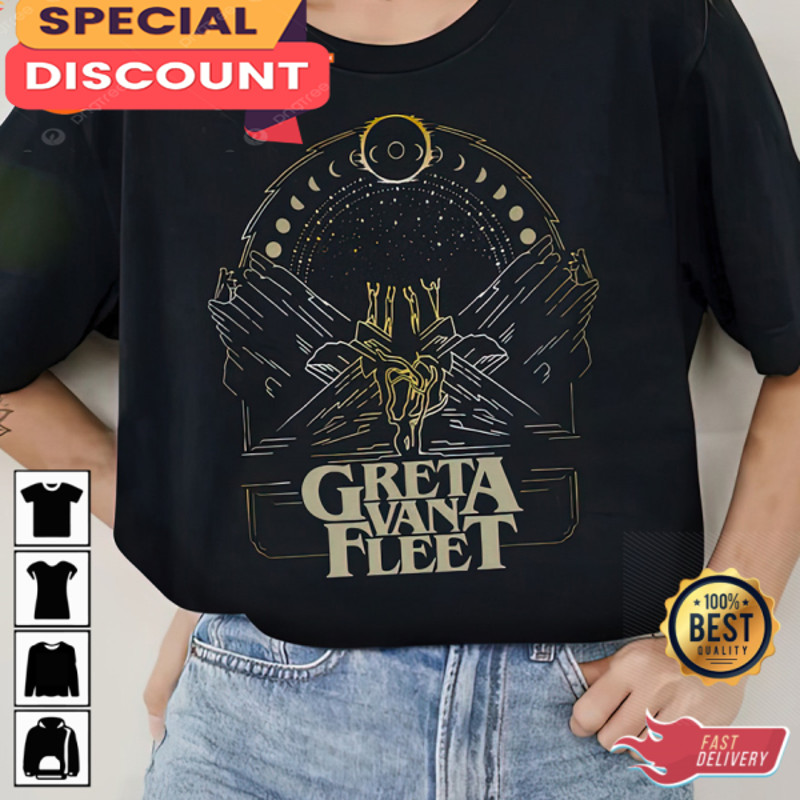 Greta Van Fleet Tour Rock Band Concert Floral T-shirt.jpg