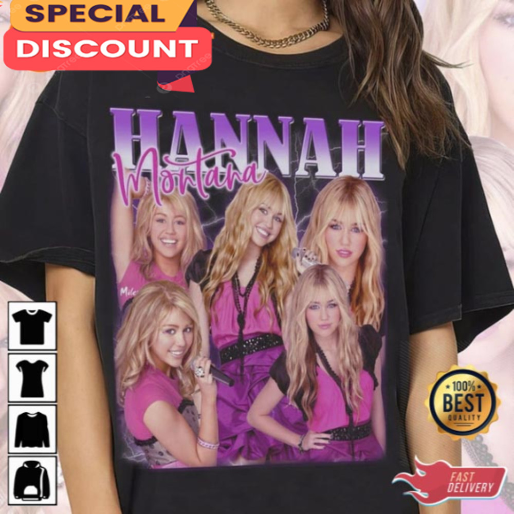 Hannah Montana Vintage 90s Style Unisex T-Shirt.jpg