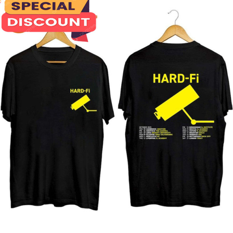 Hard-fi Band Fall Tour UK 2023 Fan Gift T-shirt.jpg