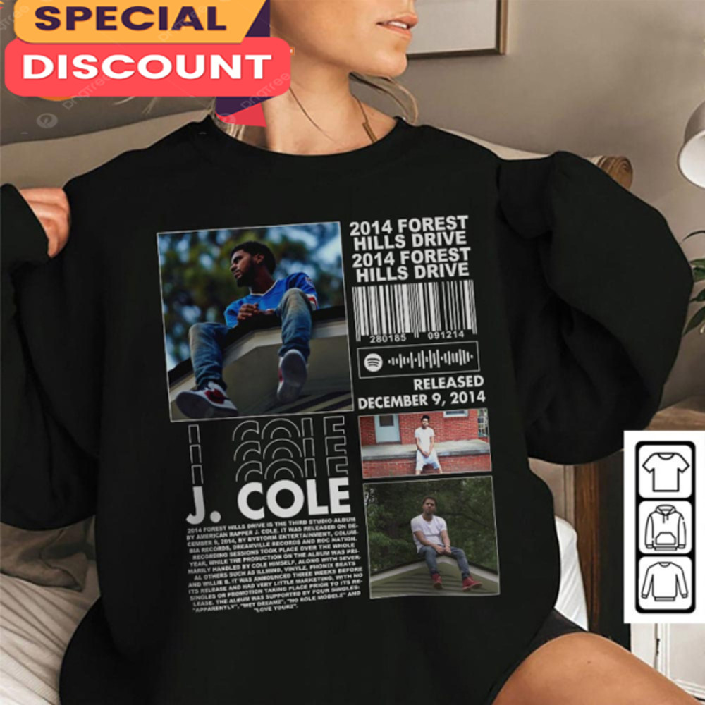 J Cole Y2K 2014 Forest Hills Drive Nostalgia Vinyl Sweatshirt.jpg