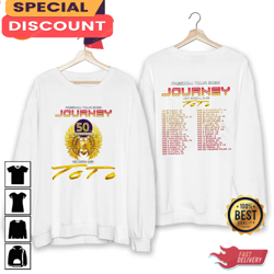journey 50th anniversary journey freedom tour 2023 rock fan gift sweatshirt, gift for fan, music tour shirt